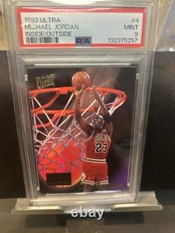 1993-94 Fleer Ultra Inside Outside Michael Jordan #4 PSA 9 Mint. Low Pop