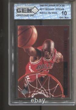 1993-94 Michael Jordan UD SE Behind The Glass #G11 Gem Mint 10 Chicago Bulls