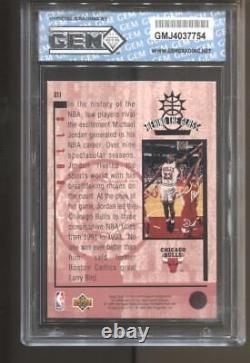 1993-94 Michael Jordan UD SE Behind The Glass #G11 Gem Mint 10 Chicago Bulls