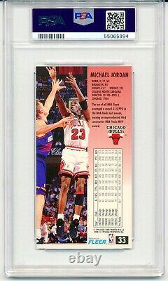 1993 Fleer NBA Jam Session MICHAEL JORDAN Card #33 Rare Low Pop GEM MINT PSA 10