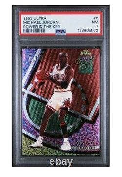 1993 Ultra Power In The Key #2 Michael Jordan Power In The Key Psa 7