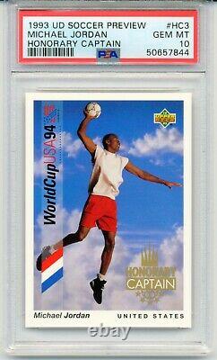 1993 Upper Deck MICHAEL JORDAN World Cup Soccer HC3 Honorary Captain MINT PSA 10