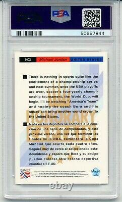 1993 Upper Deck MICHAEL JORDAN World Cup Soccer HC3 Honorary Captain MINT PSA 10