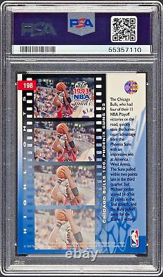 1993 Upper Deck Michael Jordan PSA 10 Chicago Bulls #198 NBA Finals Game 1