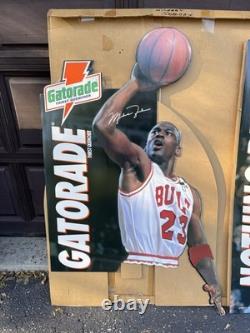 1993 Vintage Michael Jordan Gatorade NBA Life Size Stand Up Cardboard Display