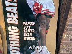 1993 Vintage Michael Jordan Gatorade NBA Life Size Stand Up Cardboard Display