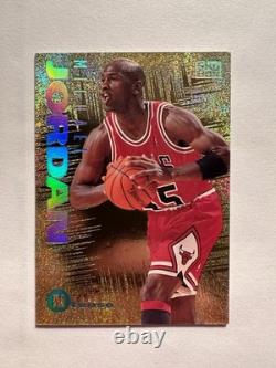 1994-95 Skybox Emotion MICHAEL JORDAN-Ntense #3 Gold Etch Foil Bulls