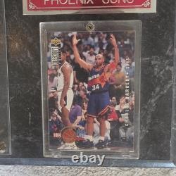 1994 Basketball Plaque Display Michael Jordan Bulls & Charles Barkley Suns