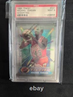 1994 FINEST WithCOATING #331 MICHAEL JORDAN PSA 9 MINT RARE MUST HAVE
