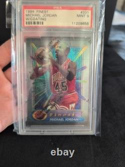 1994 FINEST WithCOATING #331 MICHAEL JORDAN PSA 9 MINT RARE MUST HAVE