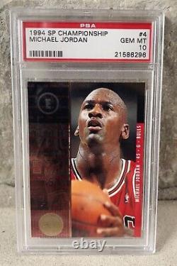 1994 MICHAEL JORDAN SP CHAMPIONSHIP #4 PSA 10. Beauty. Low Pop Only 38