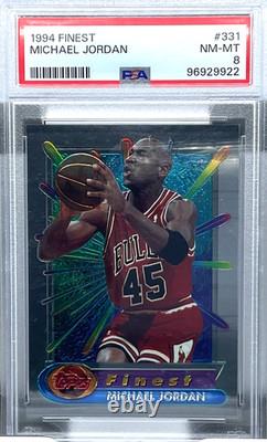 1994 Topps Finest Michael Jordan PSA Graded 8
