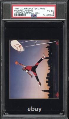 1994 Upper Deck Nike Poster Cards Michael Jordan Jumpman 84 PSA 4