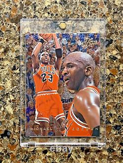 1995-96 Fleer Flair Michael Jordan #15 Metallic Chicago Bulls HOF Gem Mint