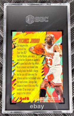 1995-96 Fleer Metal Michael Jordan Scoring Magnets #4 SGC 8.5 Chicago Bulls