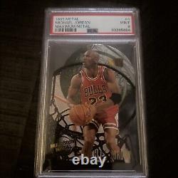 1995/96 Michael Jordan Fleer Metal #4/10 Maximum Metal PSA9 Fresh Back From PSA