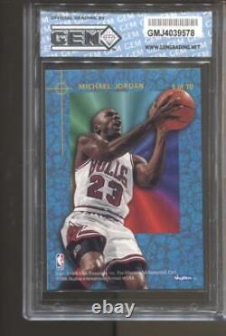 1995-96 Michael Jordan Hoops Power Palette #1 Gem Mint 10 Chicago Bulls GOAT