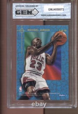 1995-96 Michael Jordan Hoops Power Palette #1 Gem Mint 10 Chicago Bulls GOAT