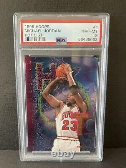 1995-96 NBA Hoops Hot List Michael Jordan PSA 8