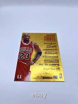 1995-96 SkyBox Premium #L1 Michael Jordan Larger Than Life