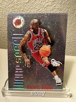 1995-96 TSC Topps Stadium Club WARP SPEED Michael Jordan #WS1 RARE REFRACTOR