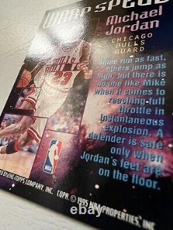 1995-96 TSC Topps Stadium Club WARP SPEED Michael Jordan #WS1 RARE REFRACTOR