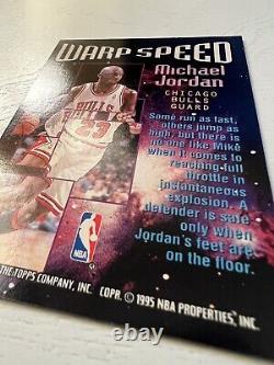 1995-96 TSC Topps Stadium Club WARP SPEED Michael Jordan #WS1 RARE REFRACTOR