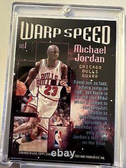 1995-96 TSC Topps Stadium Club WARP SPEED Michael Jordan #WS1 RARE REFRACTOR