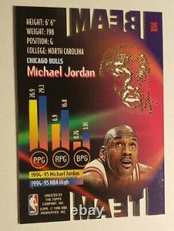 1995-96 Topps Stadium Club Beam Team Michael Jordan #B14 Die cut Clean