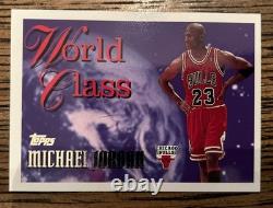 1995-96 Topps World Class Michael Jordan #WC1 Bulls RARE LOW POP
