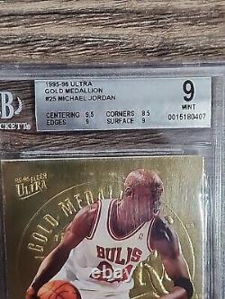 1995-96 Ultra Gold Medallion #25 Michael Jordan Bgs Mint 9