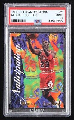 1995 Flair Anticipation Michael Jordan #2 Chicago Bulls Pop 148 HOF PSA 9 MINT