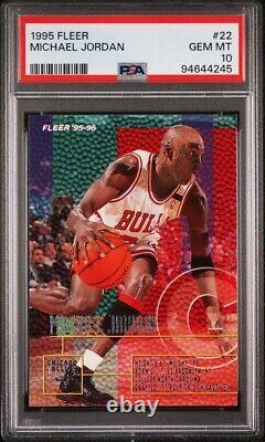 1995 Fleer Michael Jordan #22 Chicago Bulls PSA 10 GEM MINT