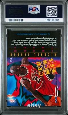 1995 Hoops Number Crunchers #1 Michael Jordan Chicago Bulls HOF PSA 9 MINT