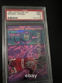 1995 Hoops Top Ten Michael Jordan #ar7 Psa 9 Mint