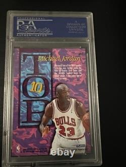 1995 Hoops Top Ten Michael Jordan #ar7 Psa 9 Mint