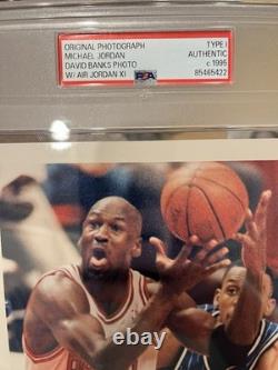 1995 Michael Jordan Type I Original With AJ11 Penny In Background PSA