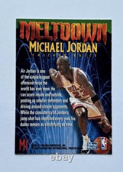 1995 SkyBox Meltdown Michael Jordan #M1 Rare Insert Bulls Raw Excellent