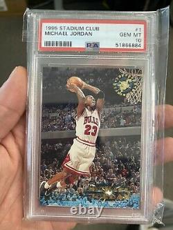 1995 Stadium Club Basketball Michael Jordan #1 PSA 10 GEM MINT