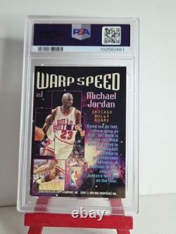 1995 Stadium Club Warp Speed #WS1 Michael Jordan Warp Speed PSA 7