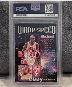 1995 Topps Stadium Club Michael Jordan Warp Speed #WS1 PSA 8