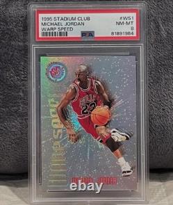 1995 Topps Stadium Club Michael Jordan Warp Speed #WS1 PSA 8