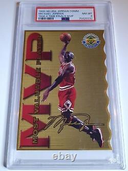 1995 UD Authenticated Michael Jordan MVP /2500 Gold Die-Cut PSA 8 (POP 2)