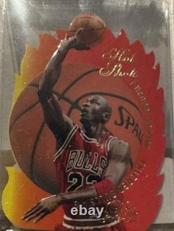 1996-97 Flair Showcase Hot Shots Michael Jordan #1 PSA 8