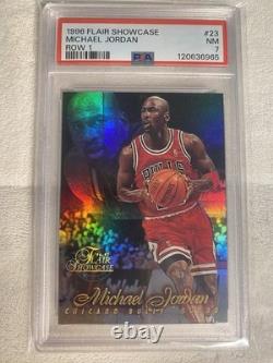 1996-97 Flair Showcase Row 1 Michael Jordan #23 Graded PSA 7 Beautiful Card GOAT