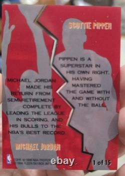 1996-97 Fleer Game Breakers Michael Jordan, Scottie Pippen #1 See Description
