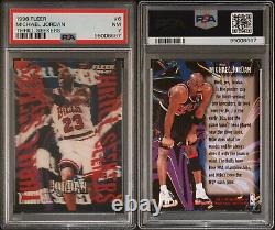 1996-97 Fleer Thrill Seekers #6 Michael Jordan Chicago Bulls HOF PSA 7 NM