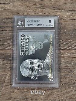 1996-97 Metal Platinum Portraits #5 Michael Jordan Bgs 9 Mint (9.5,9,9,9)