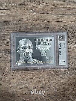 1996-97 Metal Platinum Portraits #5 Michael Jordan Bgs 9 Mint (9.5,9,9,9)