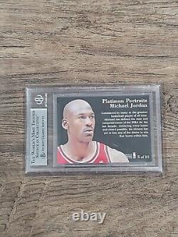 1996-97 Metal Platinum Portraits #5 Michael Jordan Bgs 9 Mint (9.5,9,9,9)